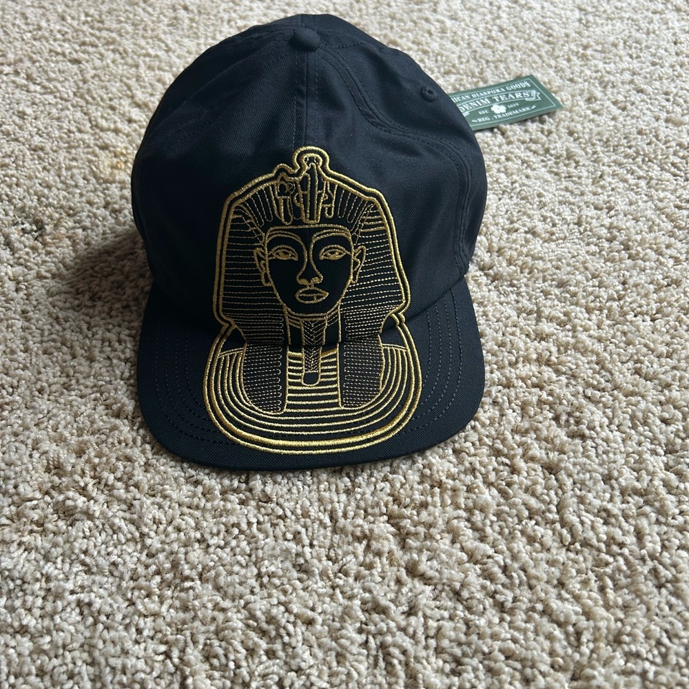 Denim Tears Hat: African Diaspora Pharaoh Cap Size OS (Fits all) SS25ABC0117